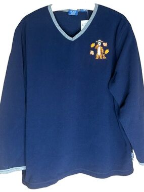 NWT Vintage Winnie the Pooh Blue Fleece Tigger Pullover